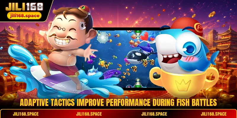 Adaptive tactics improve performance during fish battles