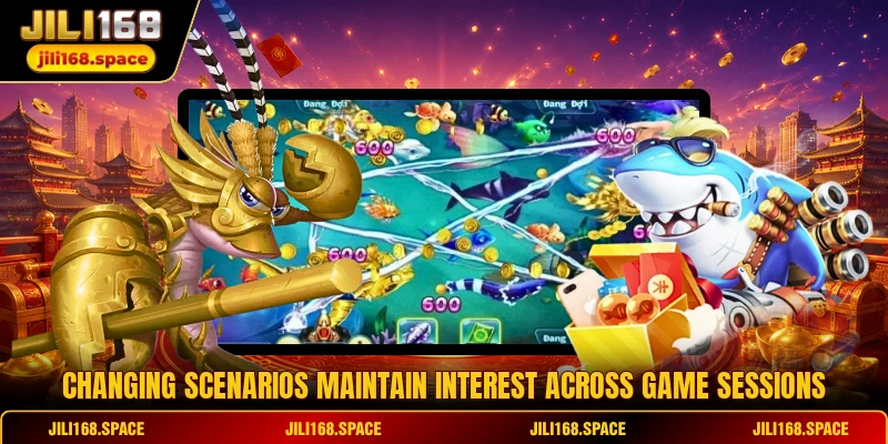 Changing scenarios maintain interest across game sessions