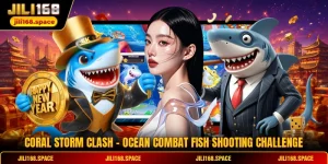 Coral Storm Clash - Ocean Combat Fish Shooting Challenge