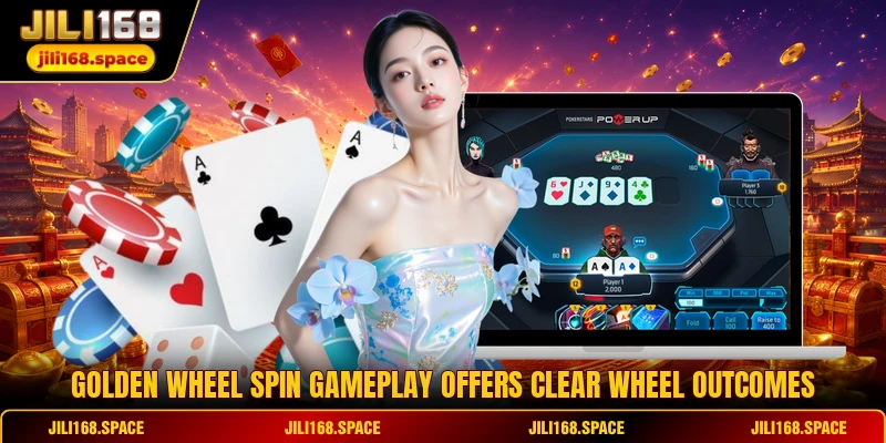 Golden Wheel Spin gameplay offers clear wheel outcomes