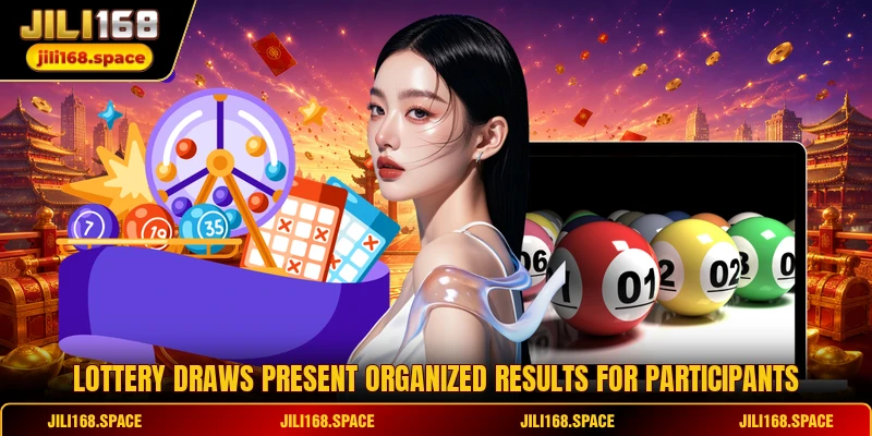 Lottery draws present organized results for participants