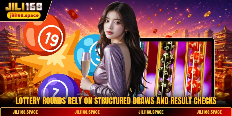 Lottery rounds rely on structured draws and result checks