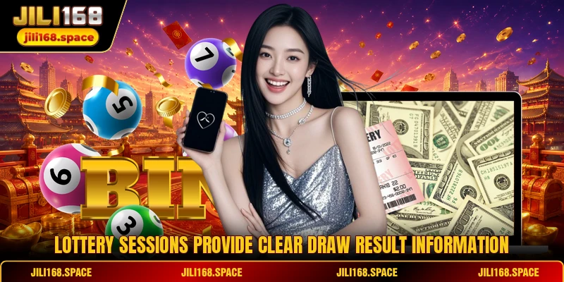 Lottery sessions provide clear draw result information