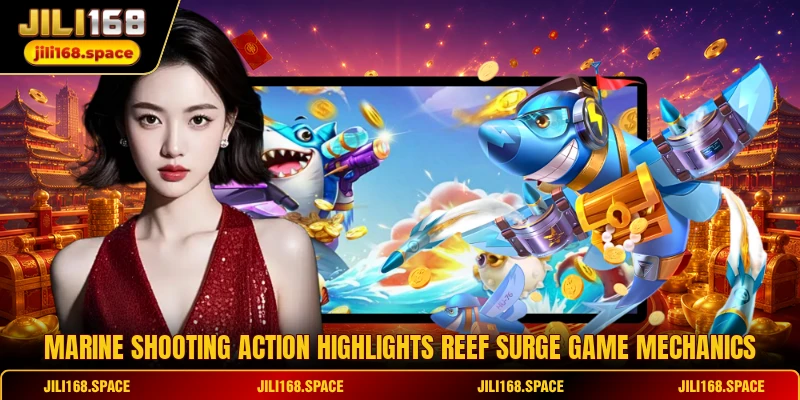 Marine shooting action highlights Reef Surge Game mechanics