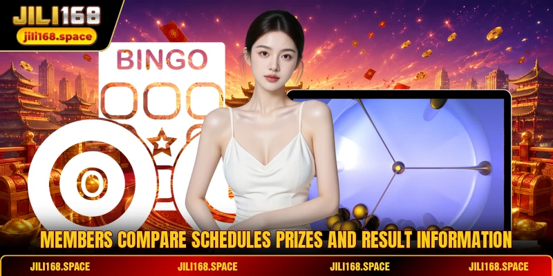 Members compare schedules prizes and result information