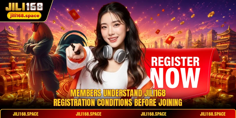 Members understand JILI168 registration conditions before joining