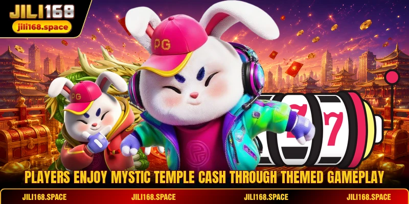 Players enjoy Mystic Temple Cash through themed gameplay