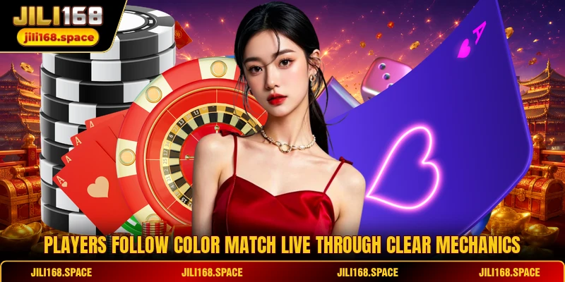 Players follow Color Match Live through clear mechanics