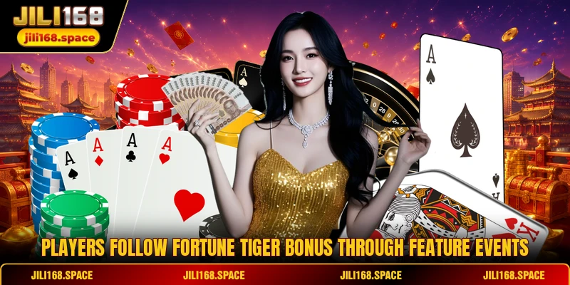 Players follow Fortune Tiger Bonus through feature events
