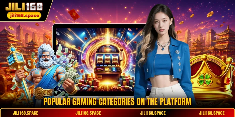 Popular gaming categories on the platform 