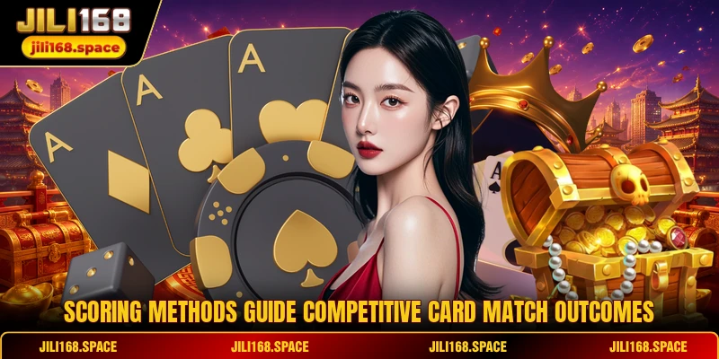 Scoring methods guide competitive card match outcomes