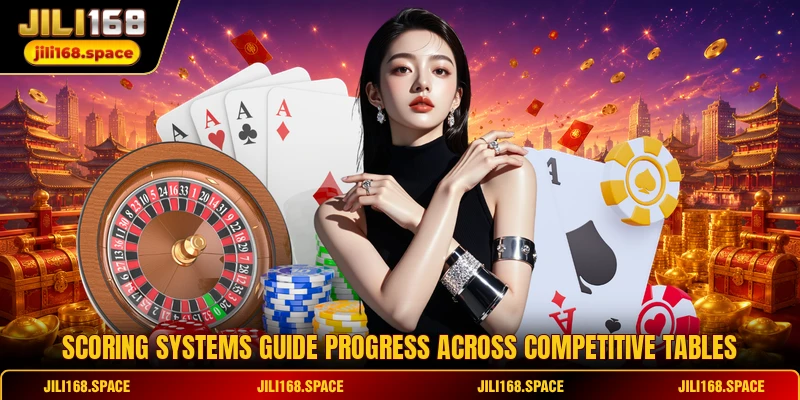 Scoring systems guide progress across competitive tables
