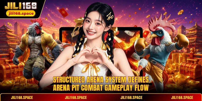 Structured arena system defines arena pit combat gameplay flow