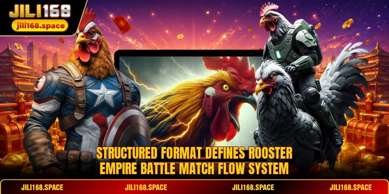 Structured format defines Rooster Empire Battle match flow system