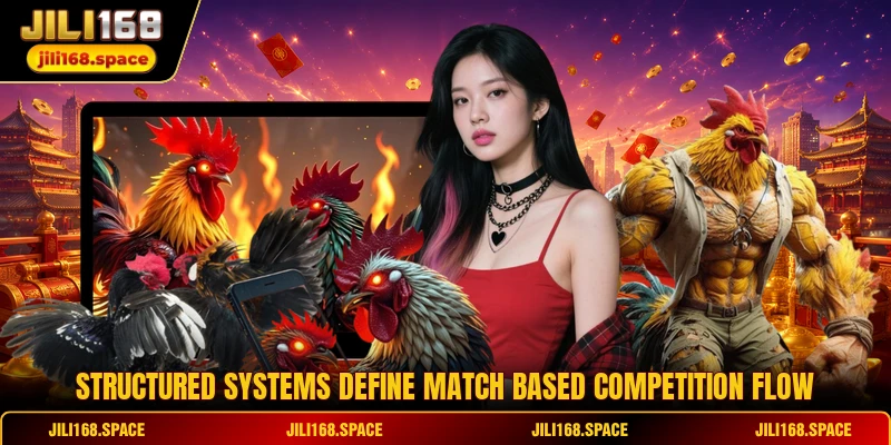 Structured systems define match based competition flow