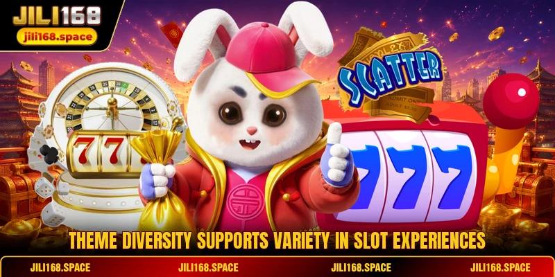 Theme diversity supports variety in slot experiences